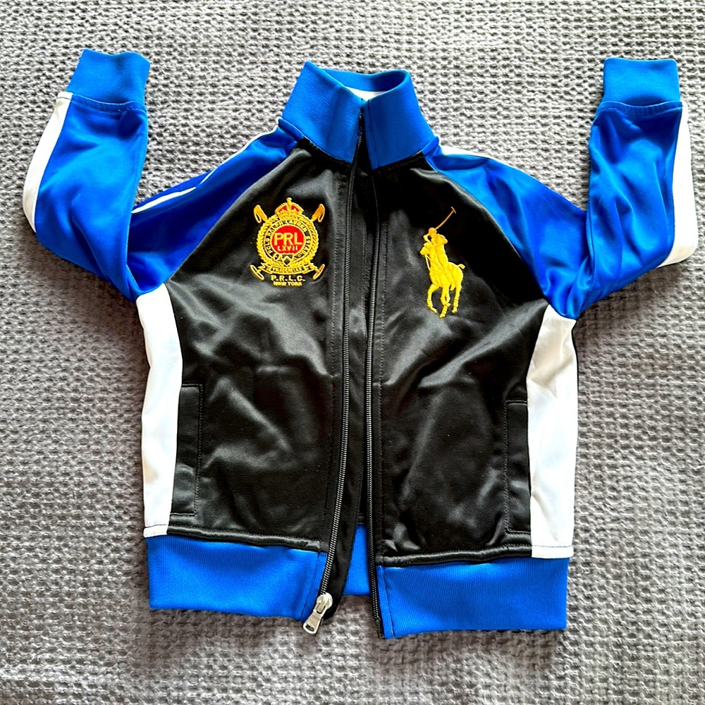 Polo by Ralph Lauren Jacket, Blue, Black and White, Boys, 3T